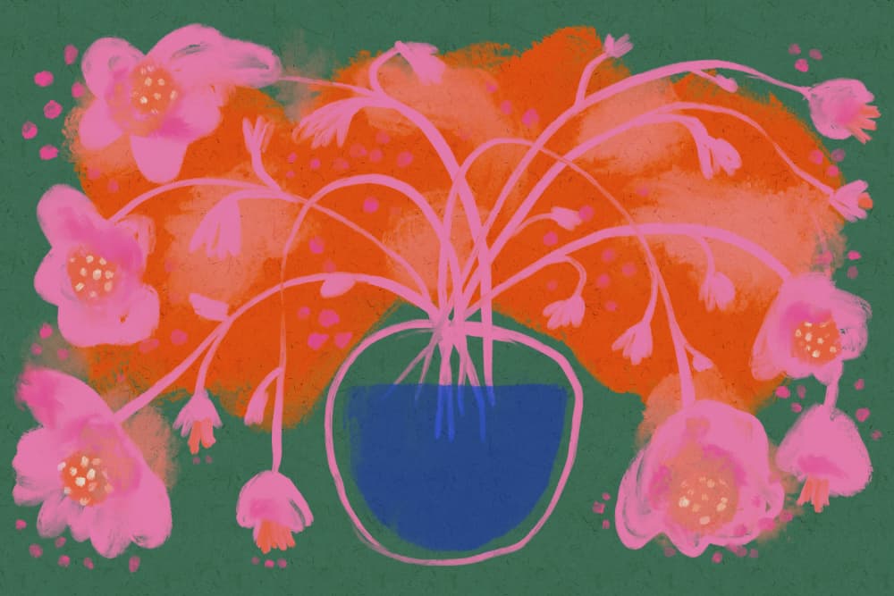 Floral Burst Symphony by Treechild — canvas wall art