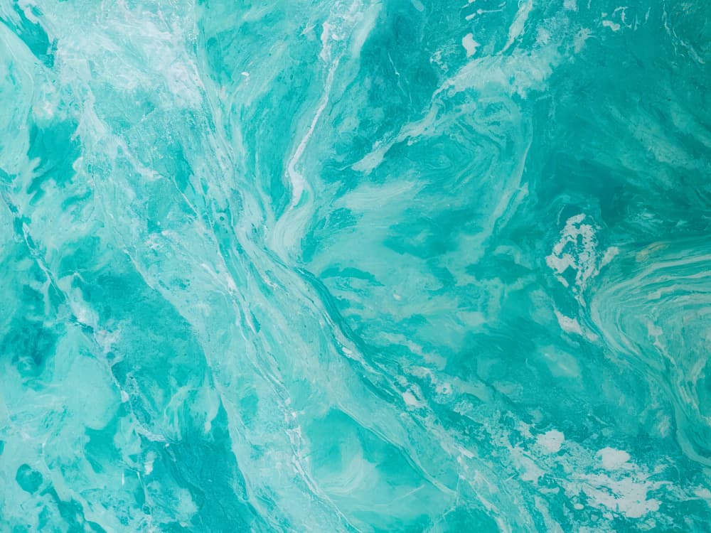 Teal Ocean Swirls by Alpenglow Workshop — canvas wall art