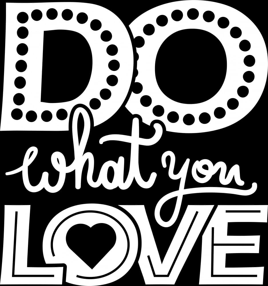 Do What You Love by Marika Barsrsind — canvas wall art