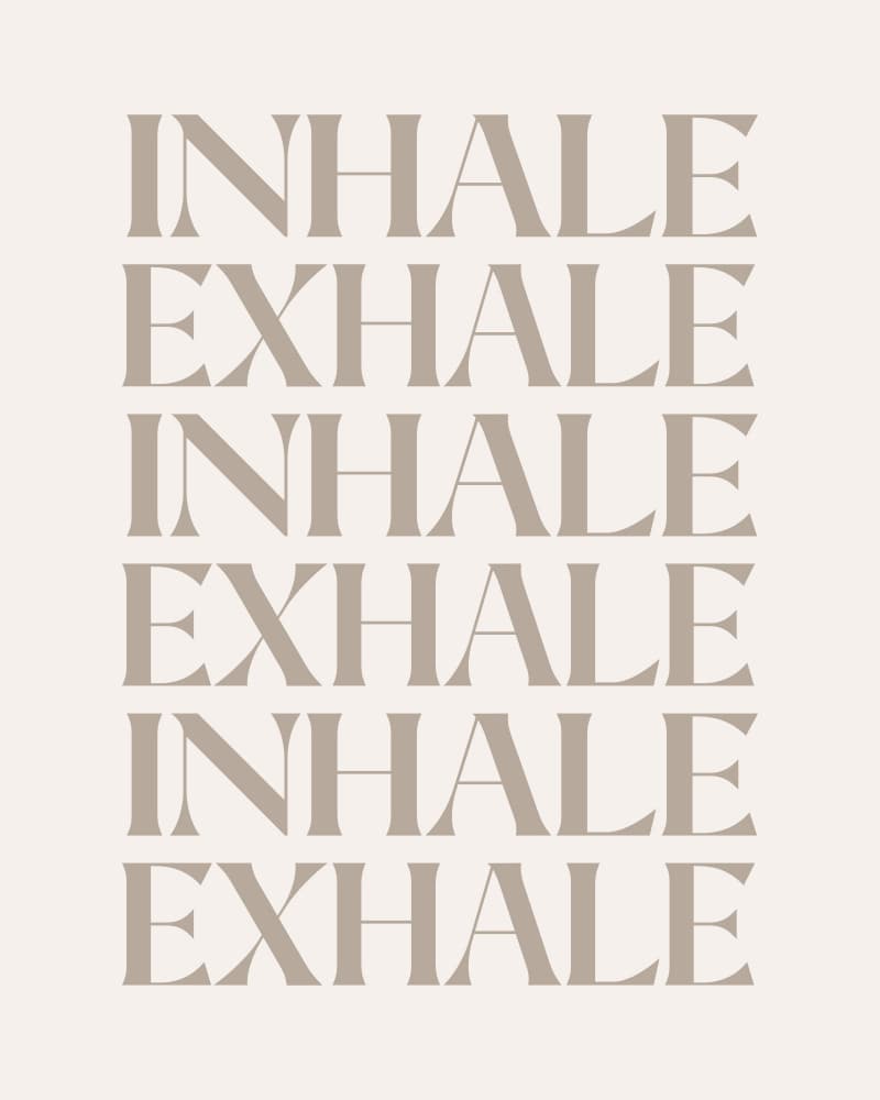 Inhale Exhale by KsanaKalpa — canvas wall art