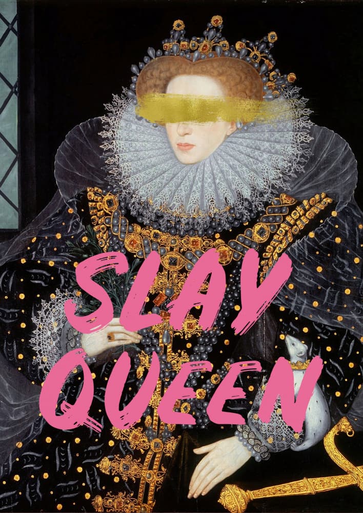 Slay Queen Pop Portrait by Talitha McQueen — canvas wall art