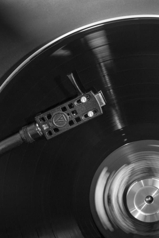 Spinning Vinyl Record by Pictufy Studio III — canvas wall art