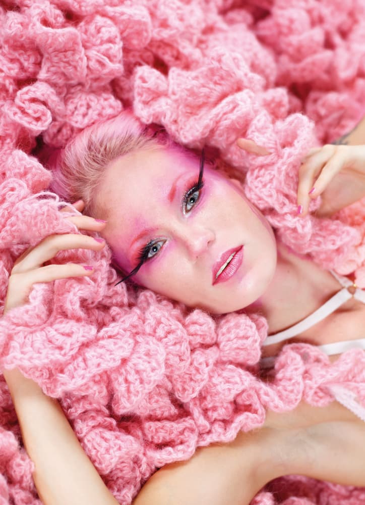 Lush Pink Portrait by Michael Allmaier — canvas wall art