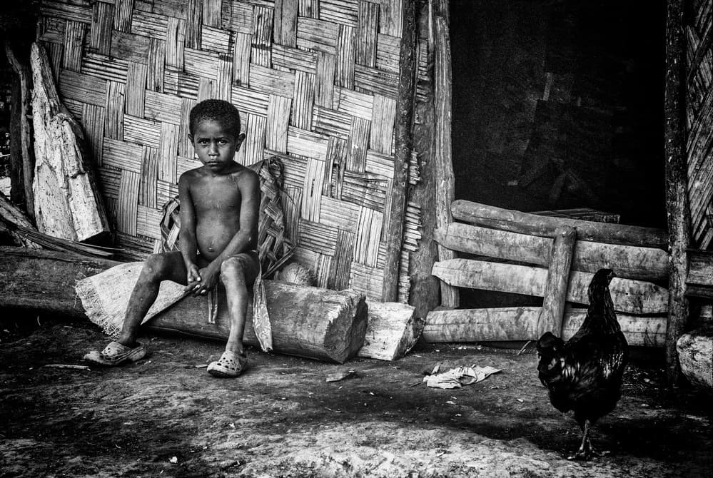 Serious Village Boy by Joxe Inazio Kuesta Garmendia — canvas wall art