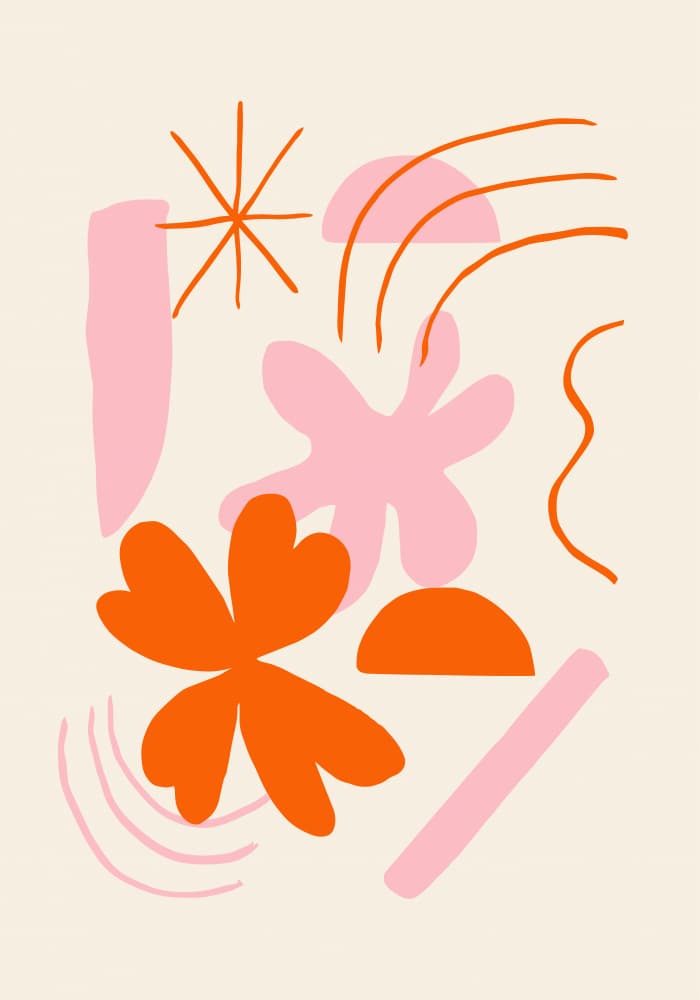 Playful Organic Shapes by Studio JKN — canvas wall art