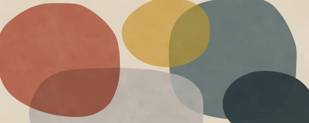 Modern Earth Shapes by Vitor Costa — canvas wall art