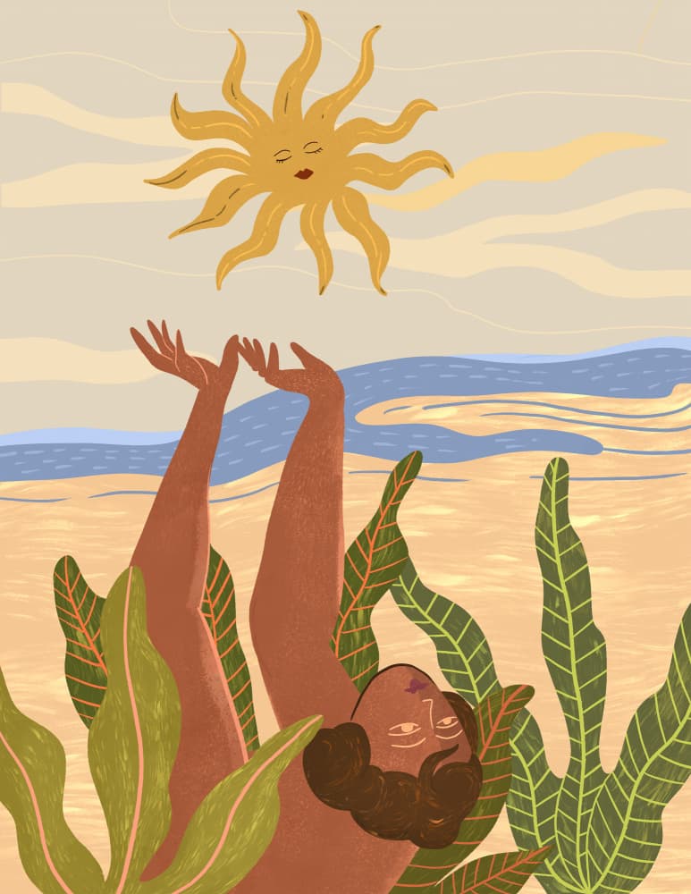 Sun Worship by Arty Guava — canvas wall art