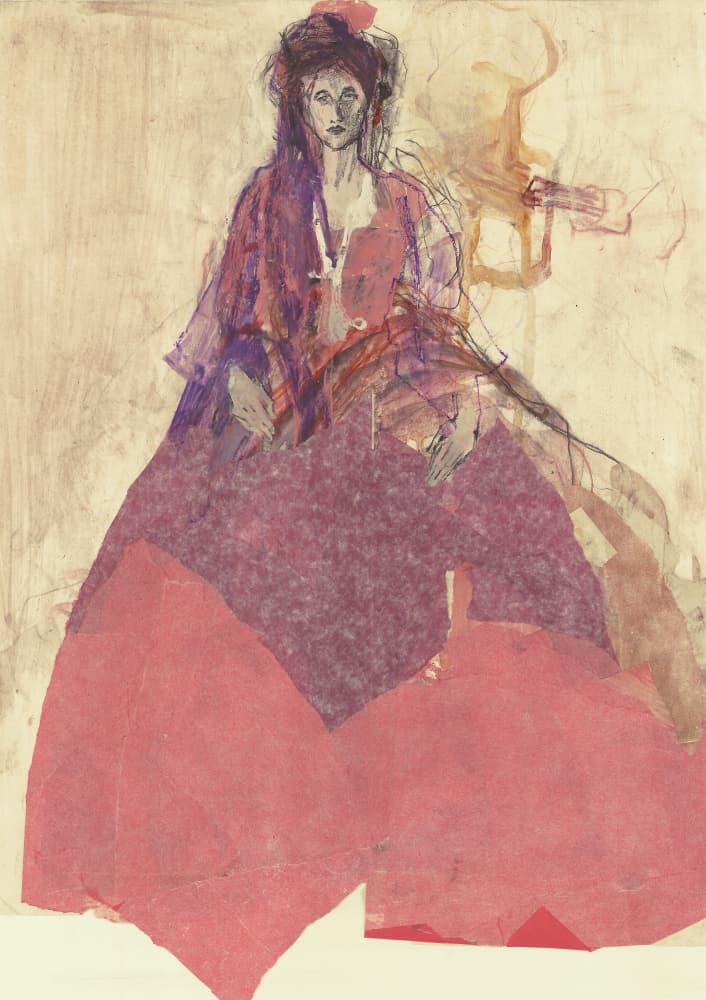 Elegant Fashion Figure by Ute Rathmann — canvas wall art