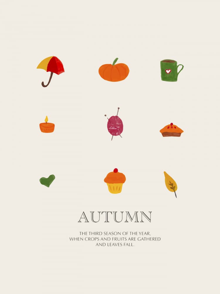 Cozy Fall Elements by Elizabeth C — canvas wall art