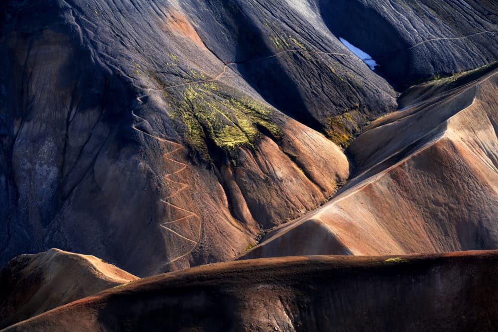 Vibrant Mountain Hike by Piotr Wrobel — canvas wall art