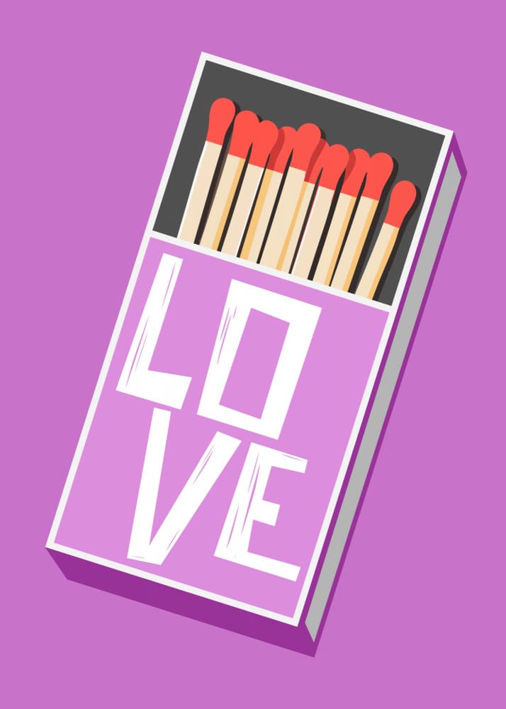 Sweet Love Matchbox by Andreas Magnusson — canvas wall art