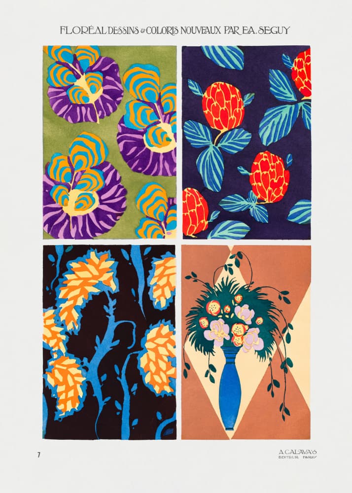 Patterns 7 by Emile Alain Seguy — canvas wall art