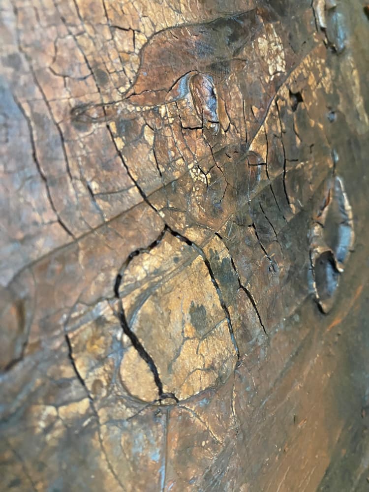 Distressed Gold Patina by Gabriela Aleksandra Szuba — canvas wall art