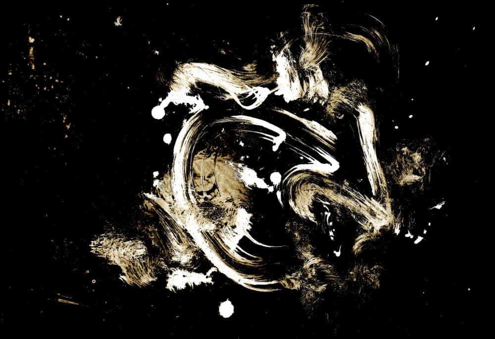 Dynamic Gold Brushstrokes by Santhosh ch — canvas wall art