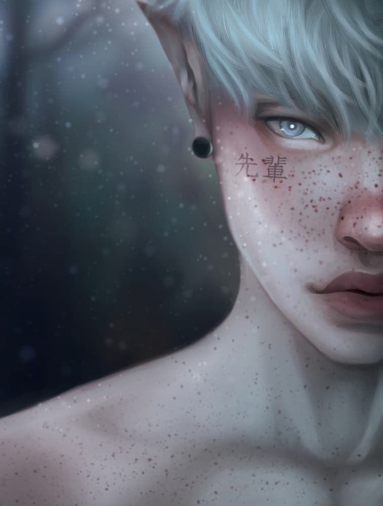 Ethereal Elf Portrait by Jolene Griesel — canvas wall art