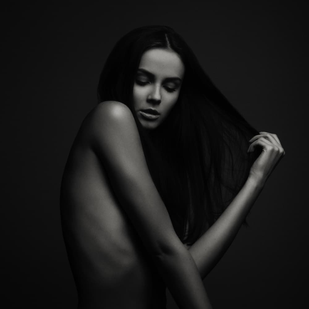 Sensual Dark Beauty by Martin Krystynek MQEP — canvas wall art