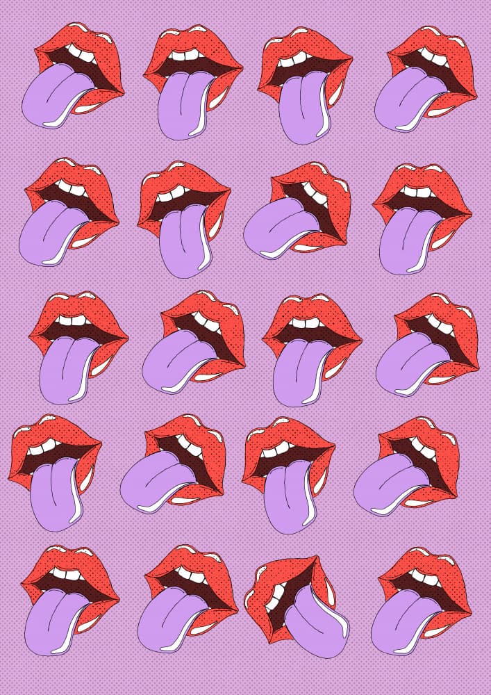 Pop Art Lips Pattern
