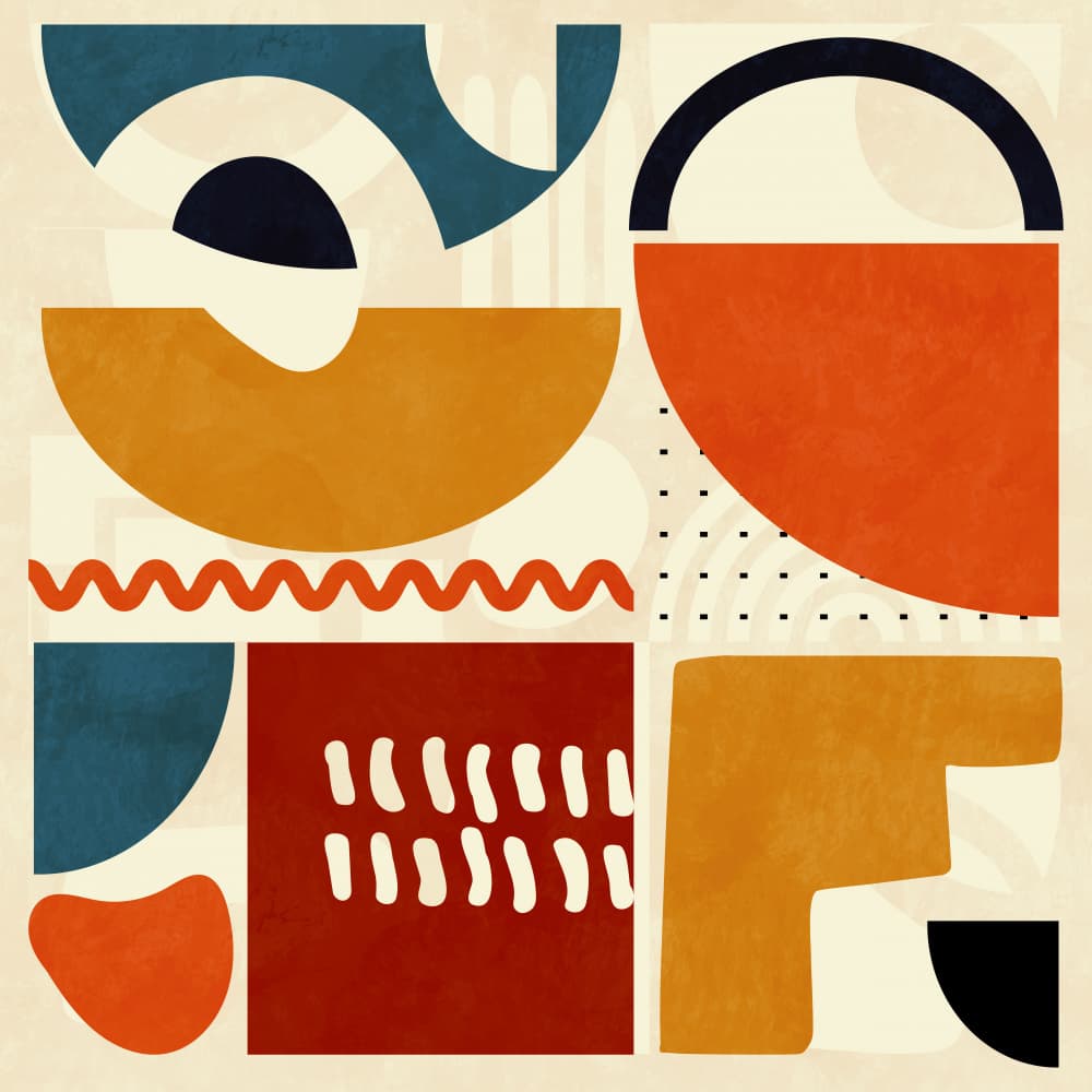 Quadrate Bunt1 by Ana Rut Bre — canvas wall art