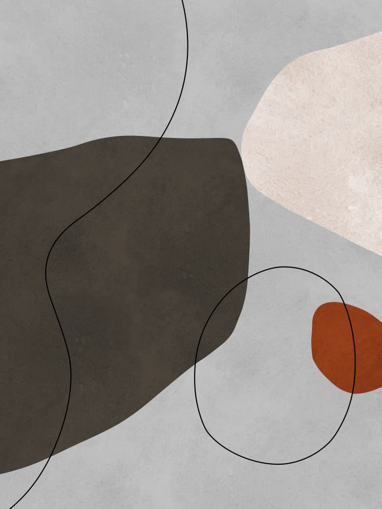 Organic Curves Abstract by Vitor Costa — canvas wall art