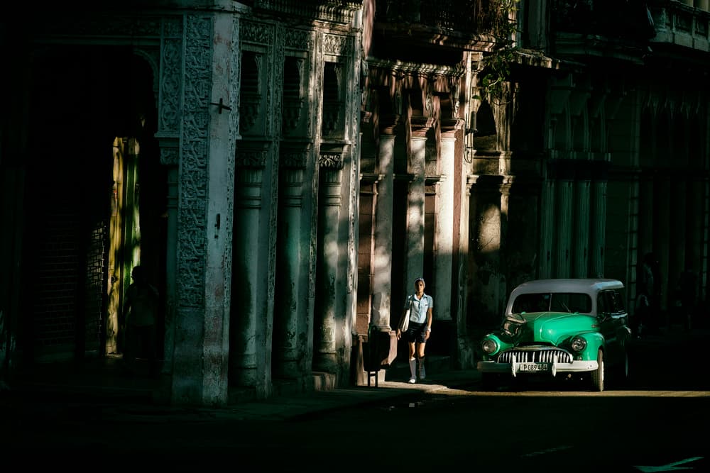 Havana Classic Car Street by Gina Buliga — canvas wall art