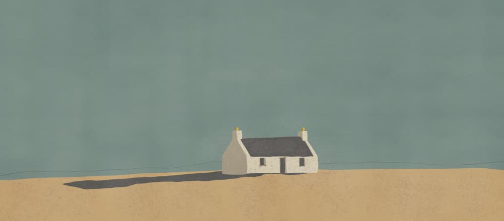 Solitary Beach House by Nicholas — canvas wall art