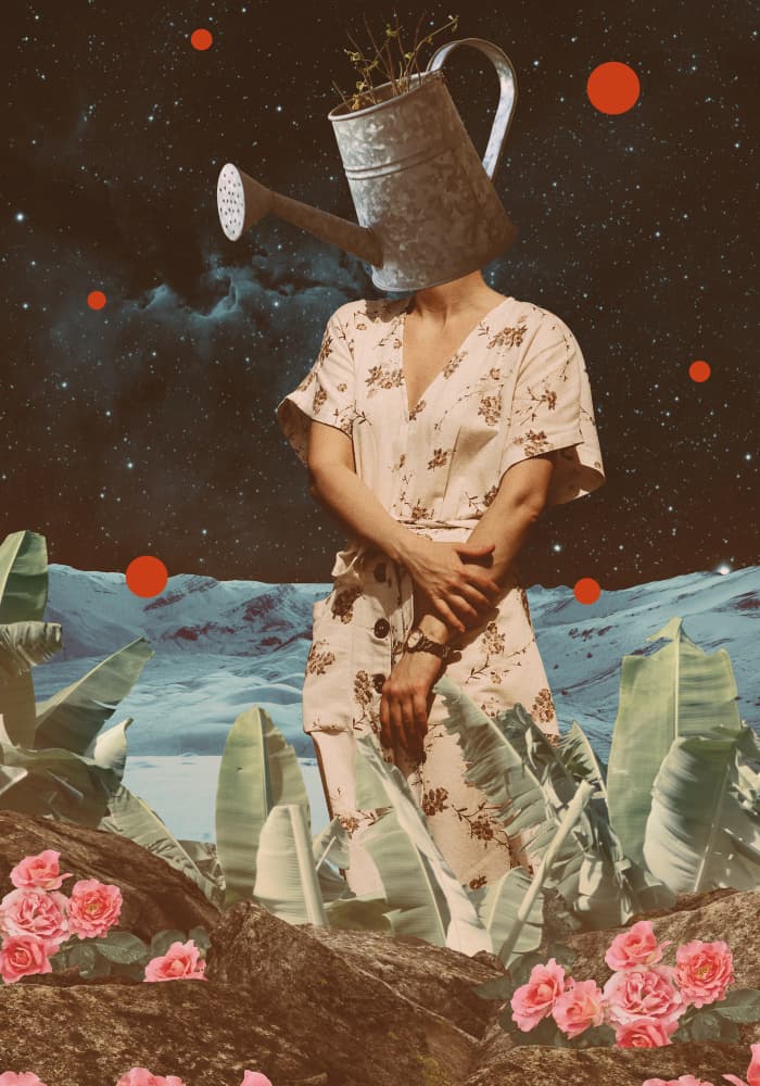 Surreal Cosmic Growth by Daniel Donocik — canvas wall art