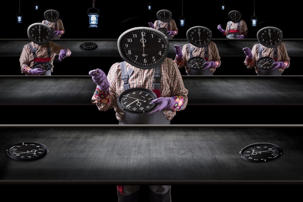 Time Factory Line by Alessandro Petrini — canvas wall art