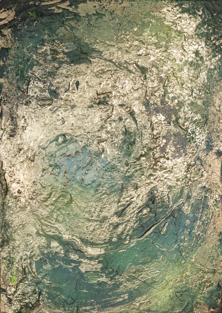 Metallic Mud Textures by Anete Purina-Purite — canvas wall art