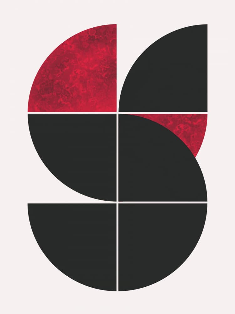 Modern Geometric Shapes by Little Dean — canvas wall art