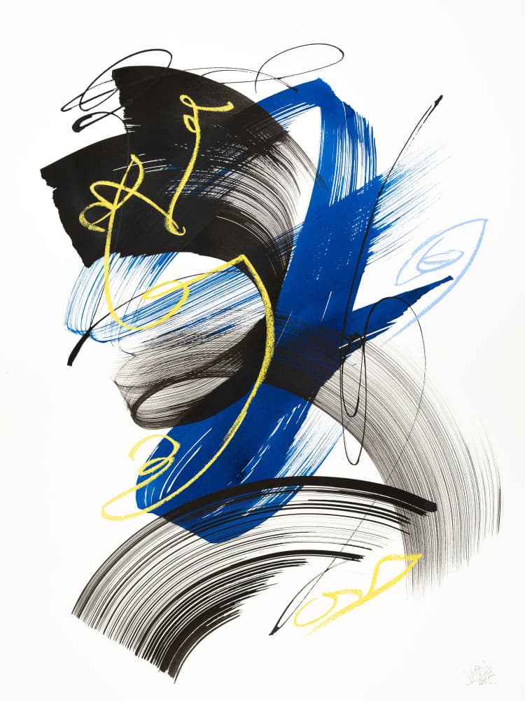 Bold Abstract Strokes by Mette Rix — canvas wall art