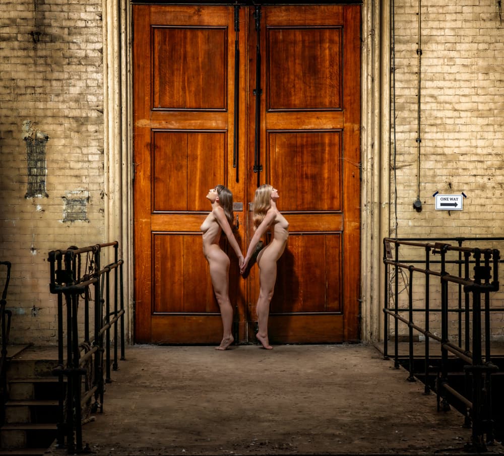 Nude Connection Doors by Colin Dixon — canvas wall art