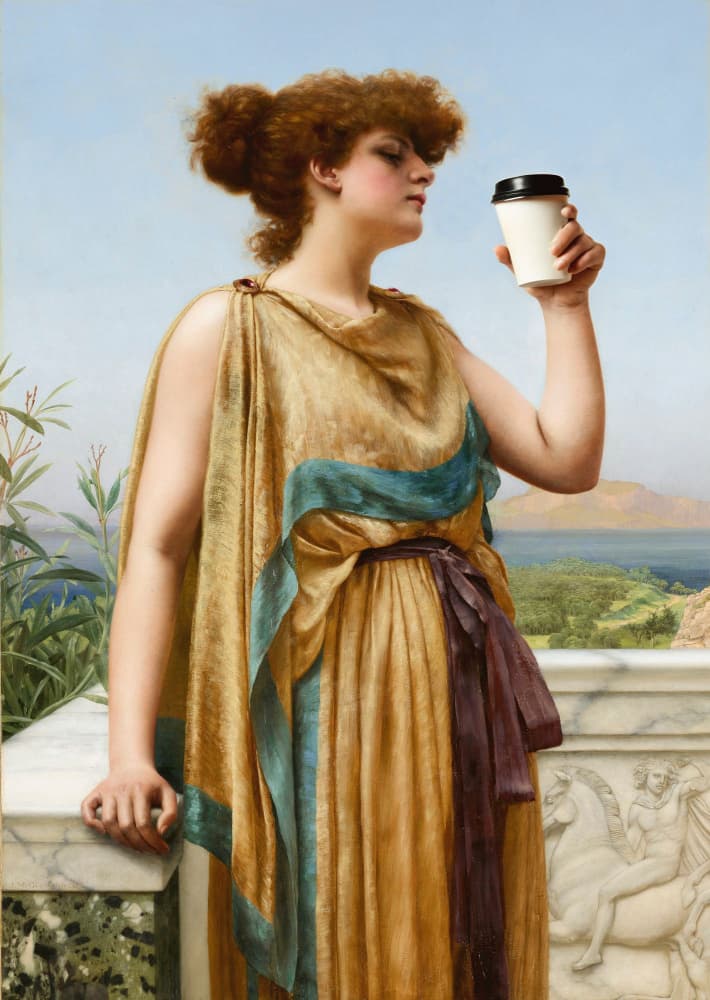 Ancient Brew Moment by Athene Fritsch — canvas wall art