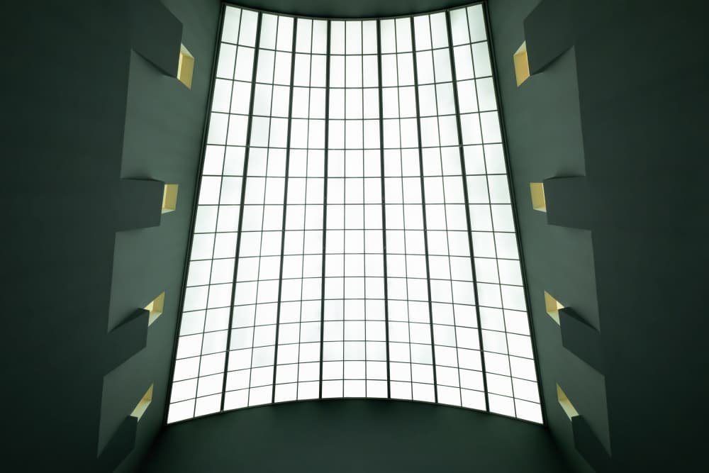 Bright Geometric Skylight by Rolf Endermann — canvas wall art