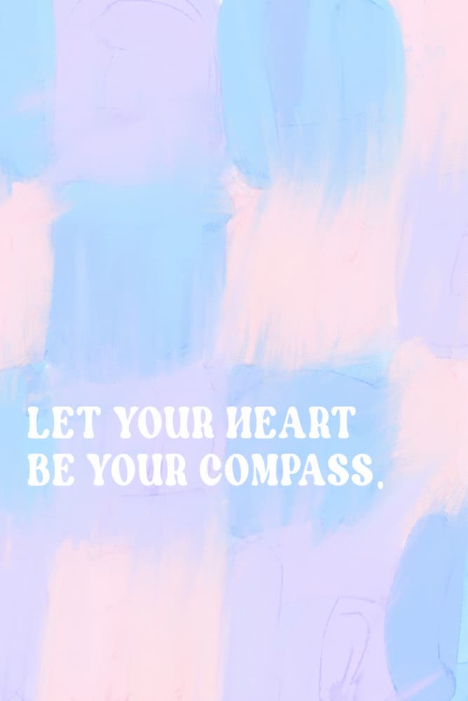 Letyourheartbeyourcompass by Treechild — canvas wall art