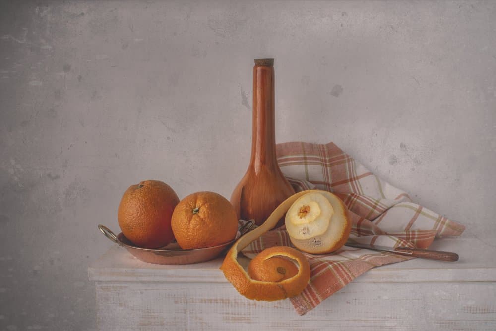 Rustic Orange Still Life by Margareth Perfoncio — canvas wall art