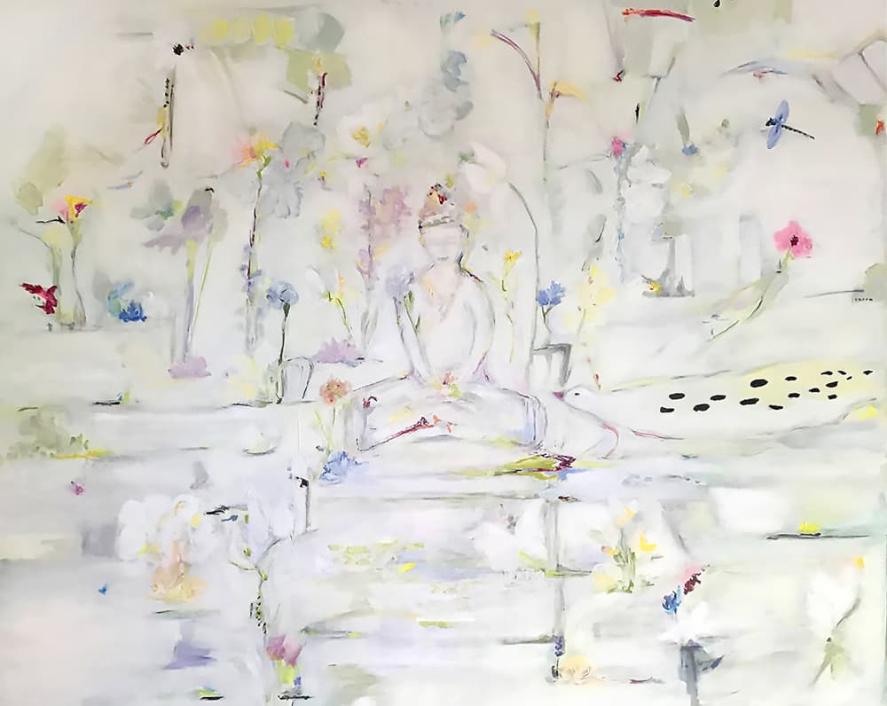 Buddahs Garden by Kristin Brin — canvas wall art