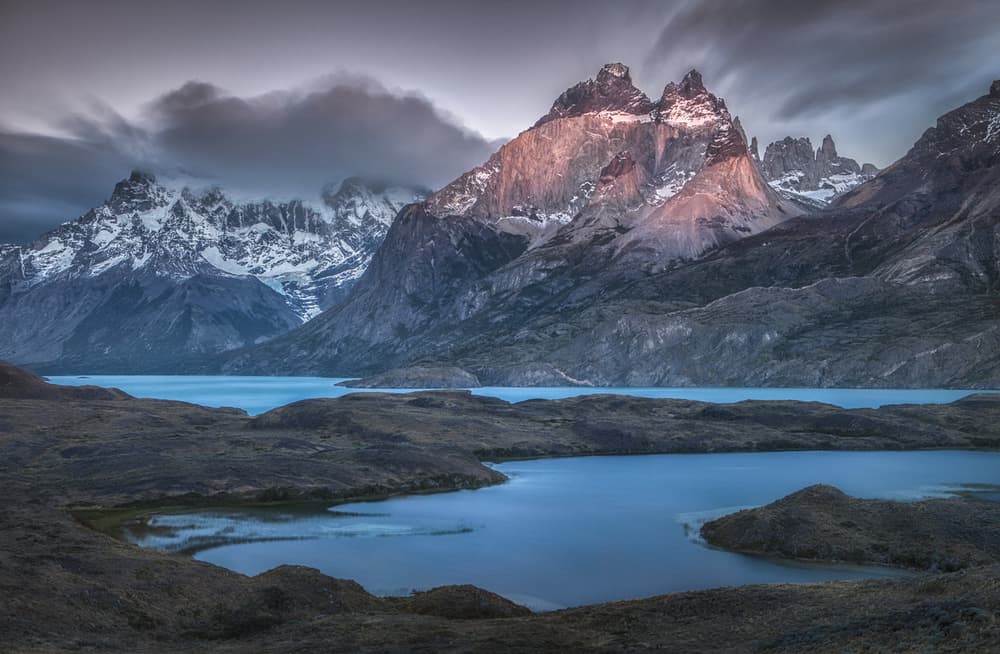 Dramatic Mountain Lake View by Peter Svoboda MQEP — canvas wall art