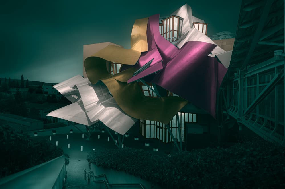 Modern Sculptural Architecture by Marc Huybrighs — canvas wall art