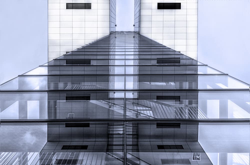 Modern Glass Geometry by Marianne Wogeck — canvas wall art