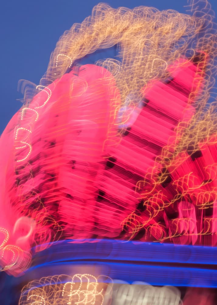 Blurred Neon City by Pictufy Studio III — canvas wall art