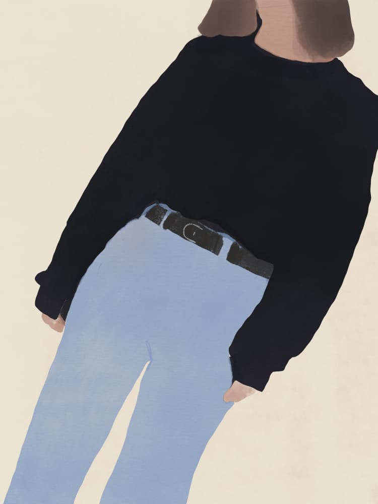 Casual Jeans Style by Little Dean — canvas wall art