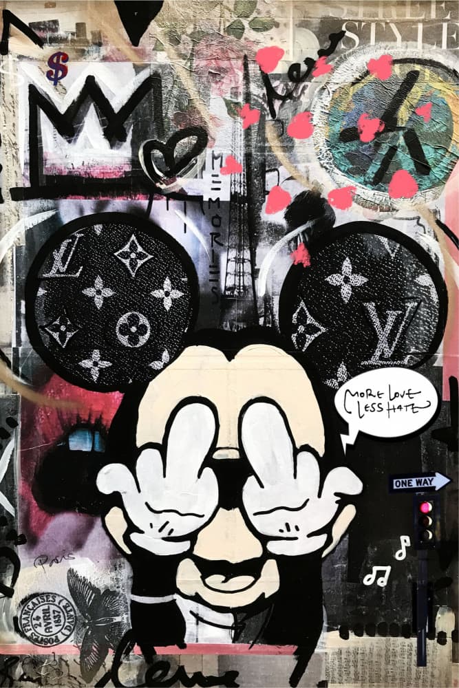 Rebellious Cartoon Attitude by Stefan Bammert — canvas wall art