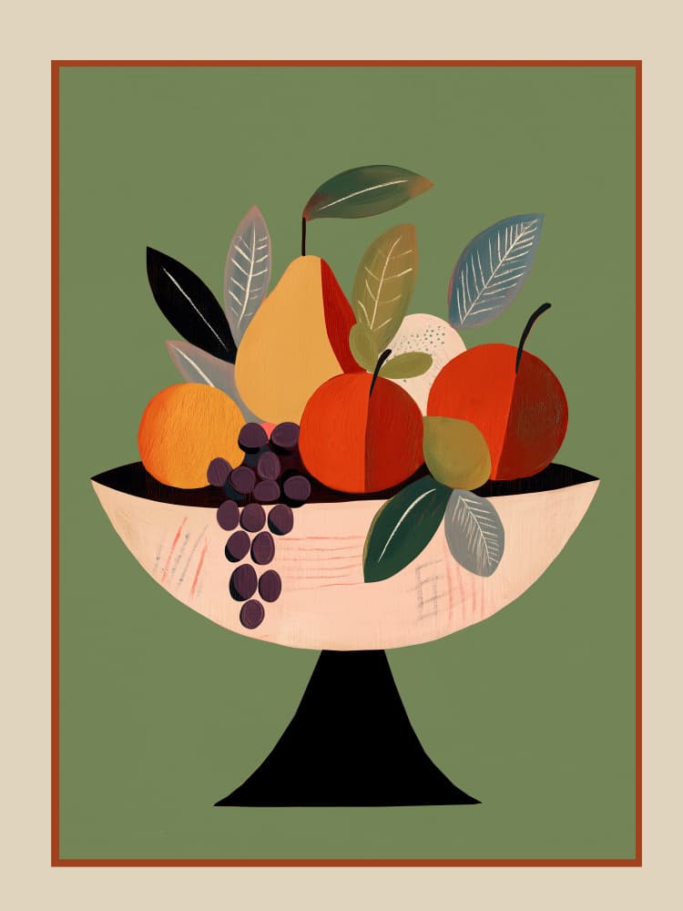 Vibrant Fruit Still Life by Flow Line — canvas wall art