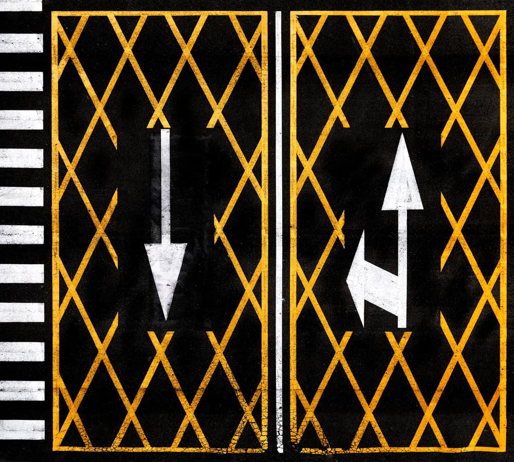 Urban Direction Arrows by Hans-Wolfgang Hawerkamp — canvas wall art