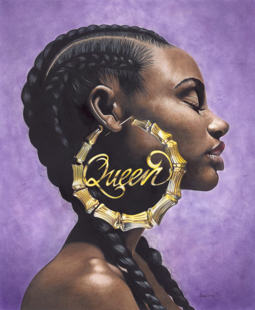 Regal Queen Profile by Manasseh Johnson Sr. — canvas wall art