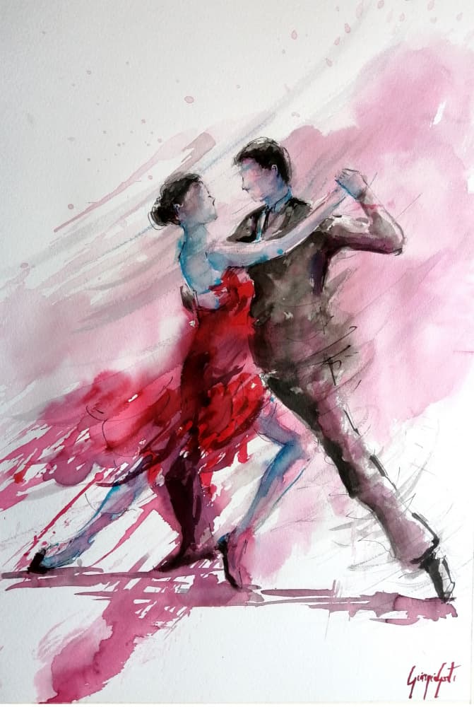 Passionate Tango Dance by Giorgio Gosti — canvas wall art
