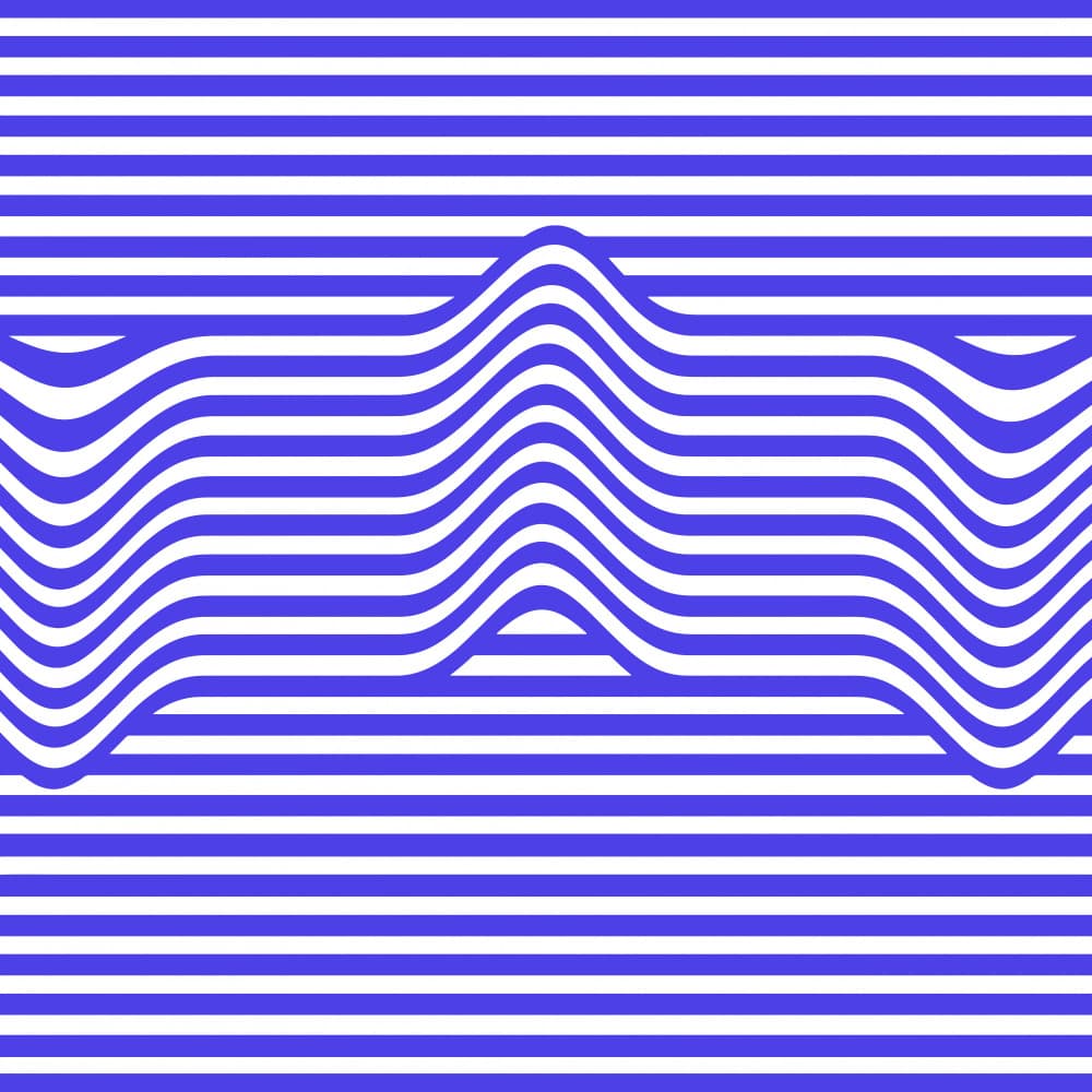Optical Stripe Illusion by Carlos Perez Del Moro — canvas wall art