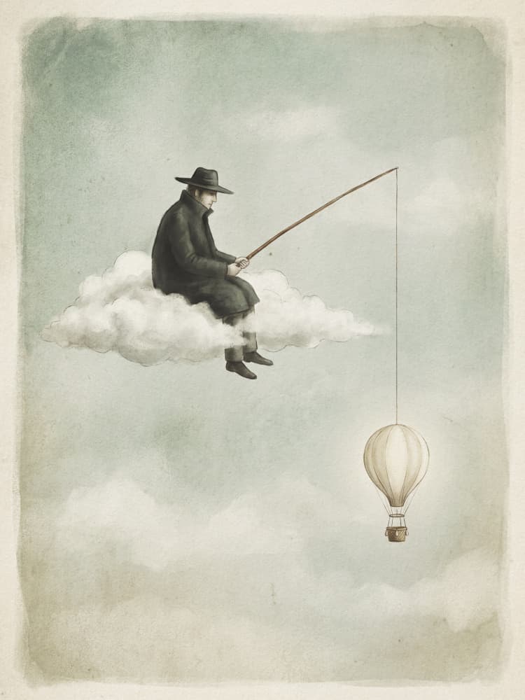 Fishing For Dreams by Andreas Magnusson — canvas wall art