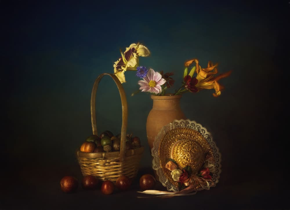 Rustic Autumn Still Life by John-Mei Zhong — canvas wall art