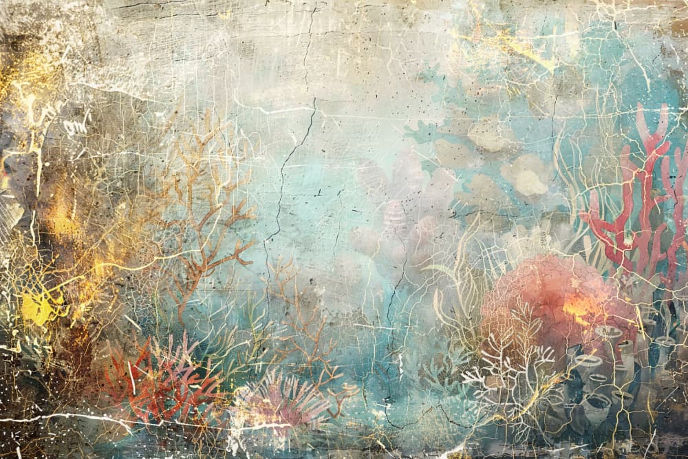Vintage Coral Reef by Rafal Kulik — canvas wall art
